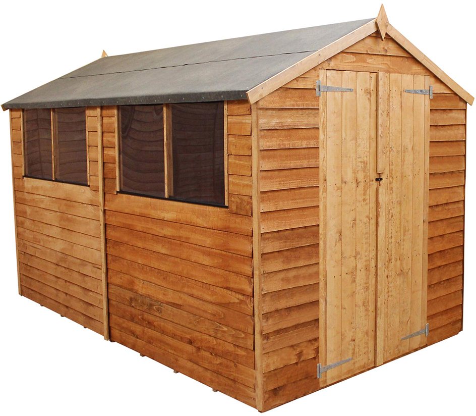 Mercia Overlap Vertex No Window Shed 10X8
