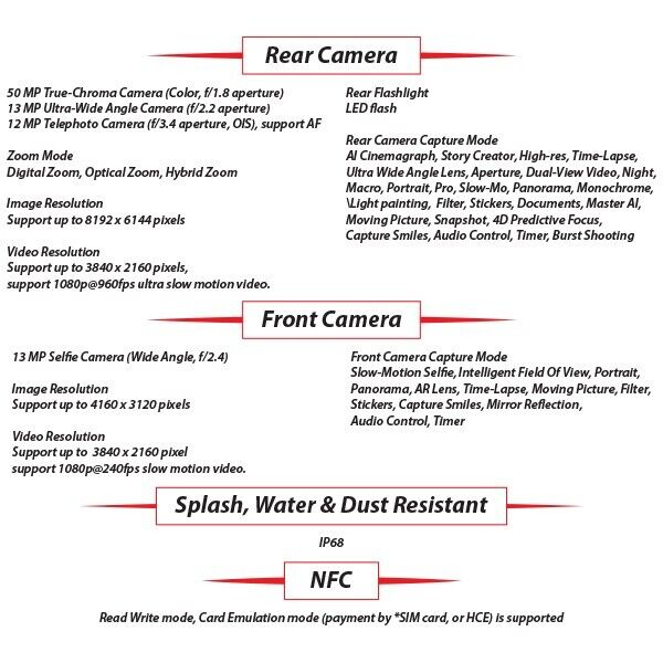 Huawei P50 8GB+256GB Octa Core Dual SIM Android Mobile Phone