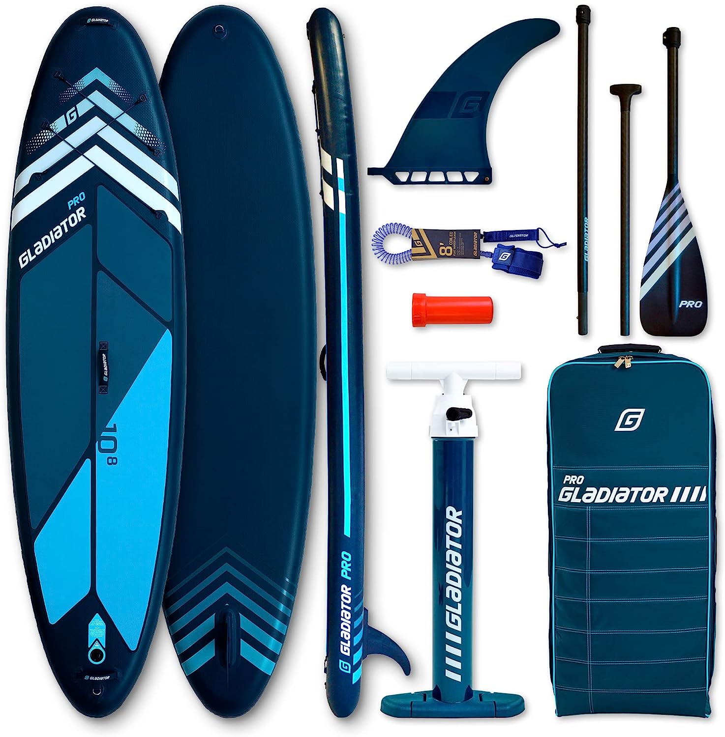 Gladiator Pro 10.4，10.8 Inflatable Paddle Board Package - 2022 EX-DISPLAY