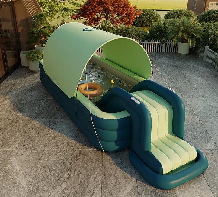 【Sports&Outdoors】【BS】300x175x60 inflatable swimming pool baby outdoor bathing pool