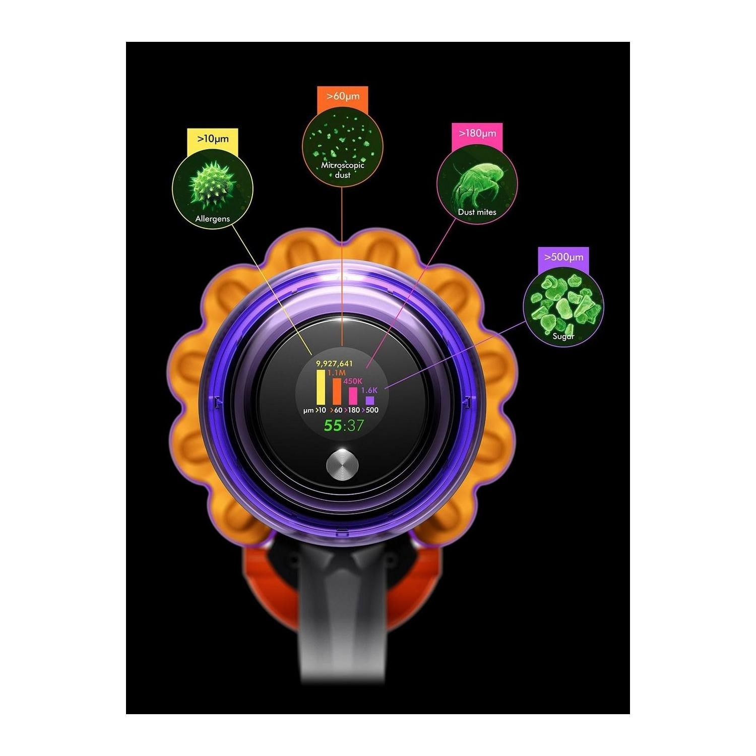 Dyson V15 Detect Kit Cordless Vacuum Cleaner with Floor Dok