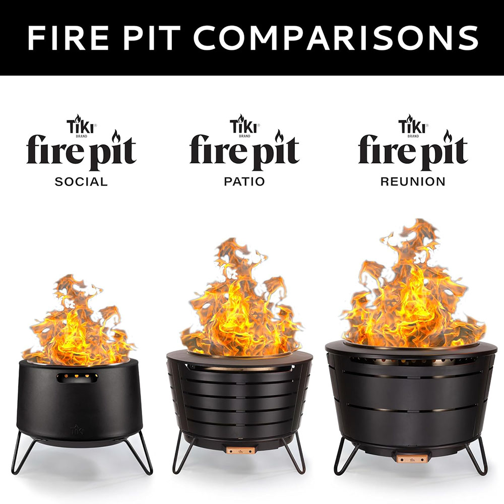 TIKI Brand Smoke Free Patio Fire Pit