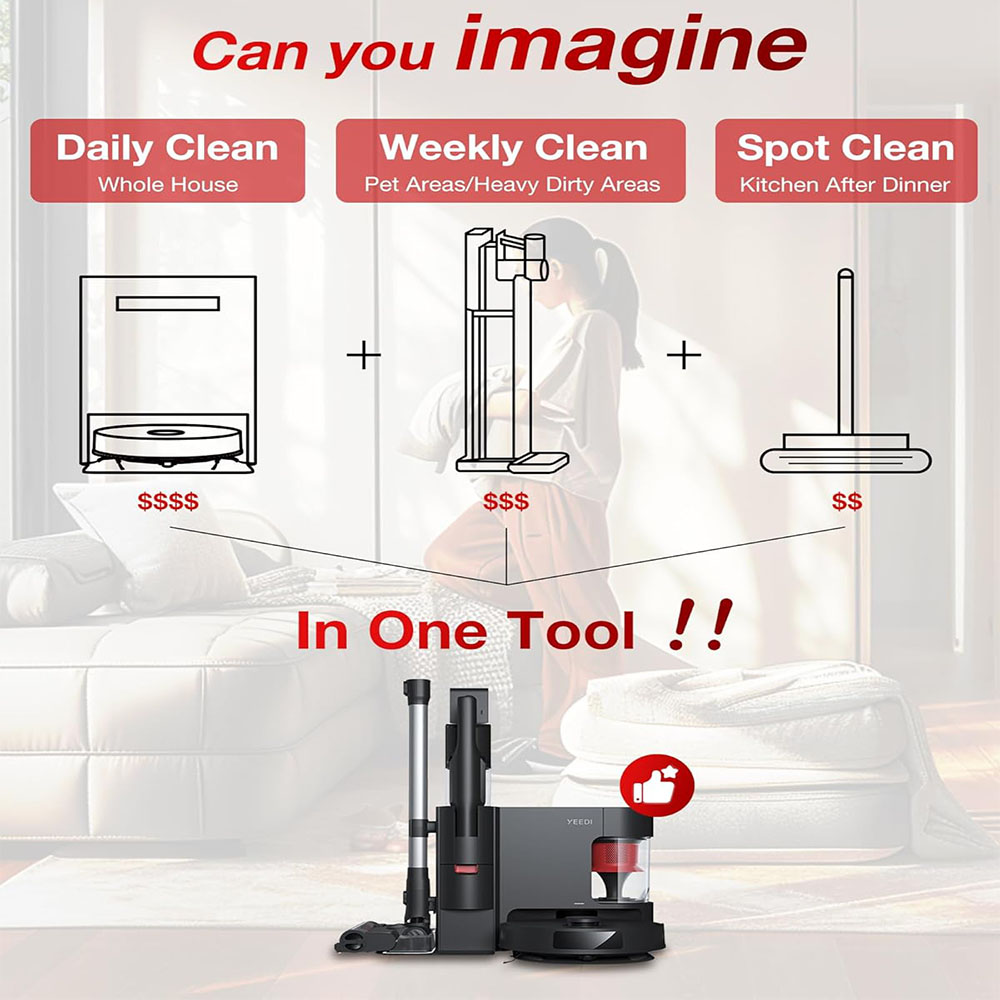 Yeedi C12 Combo Cordless Stick Vacuum