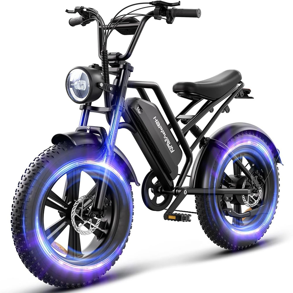 HAPPYRUN 1500W Moped Style Electric Bike