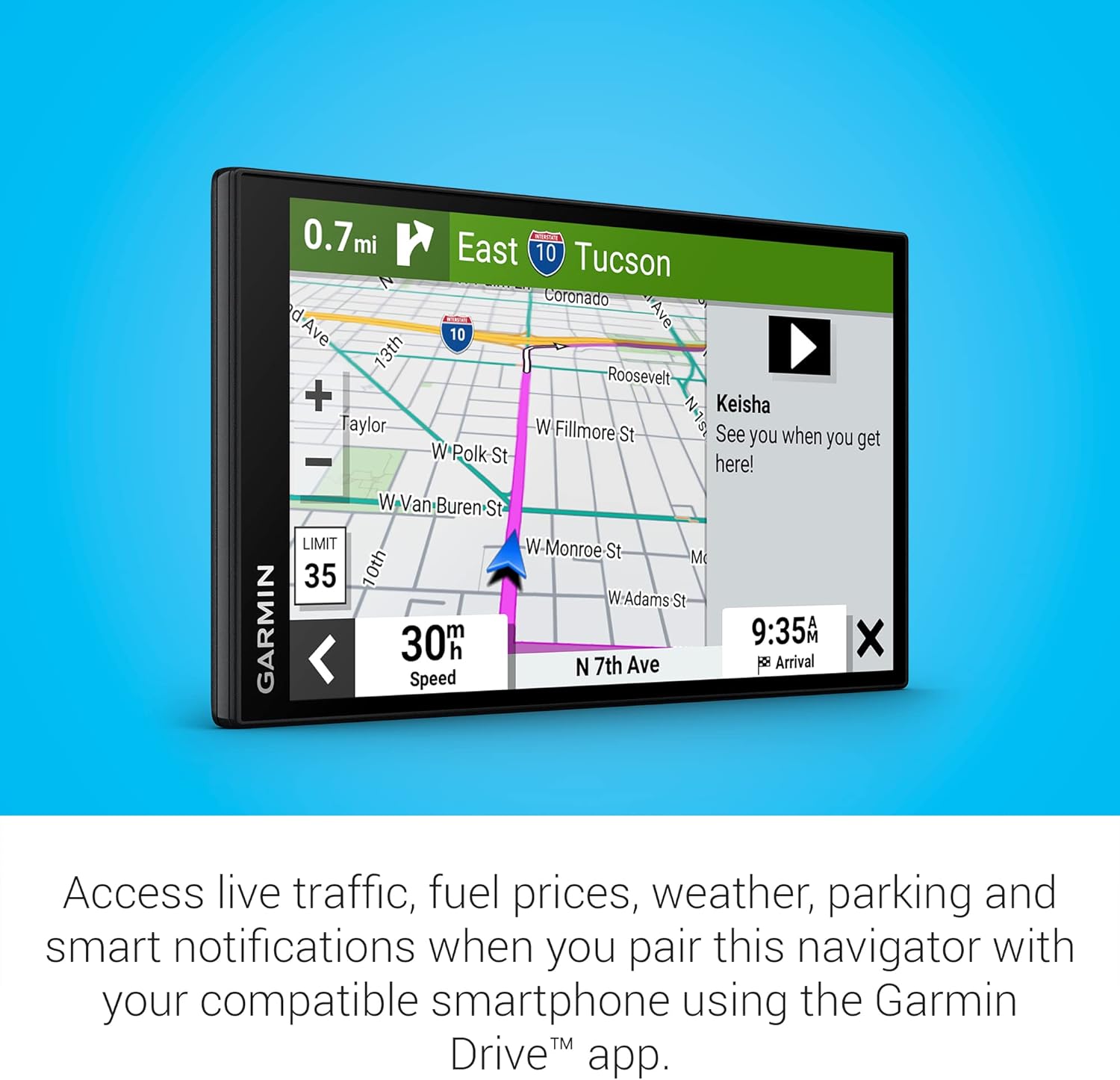Garmin DriveSmart 86, 8-inch Car GPS Navigator with Bright, Crisp High-resolution Maps and Garmin Voice Assist