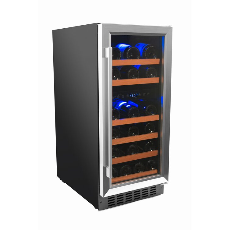 32 Bottle Dual Zone Freestanding/Built-In Wine Refrigerator
